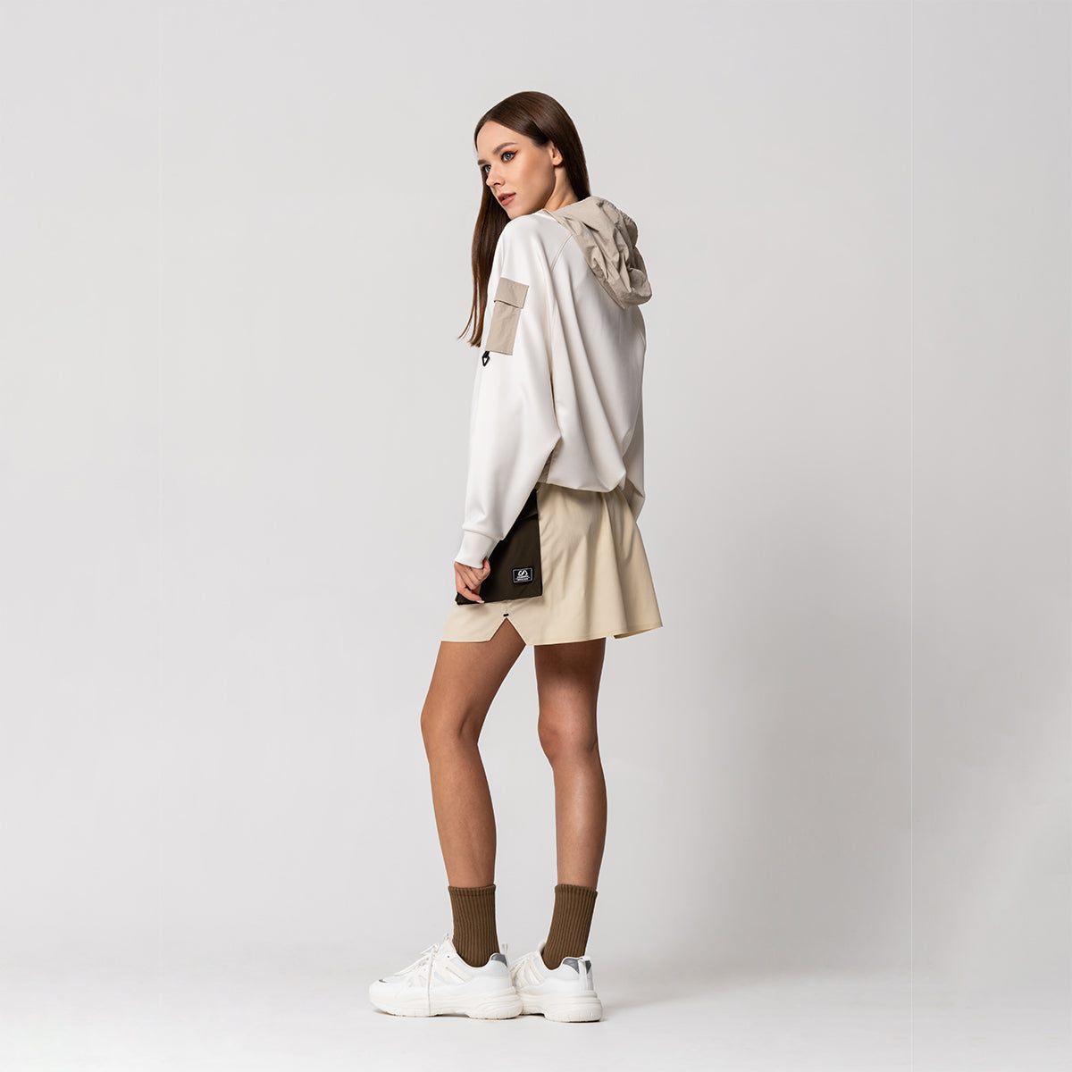 Image of Mix Media Everyday Wears Hoodies for Women