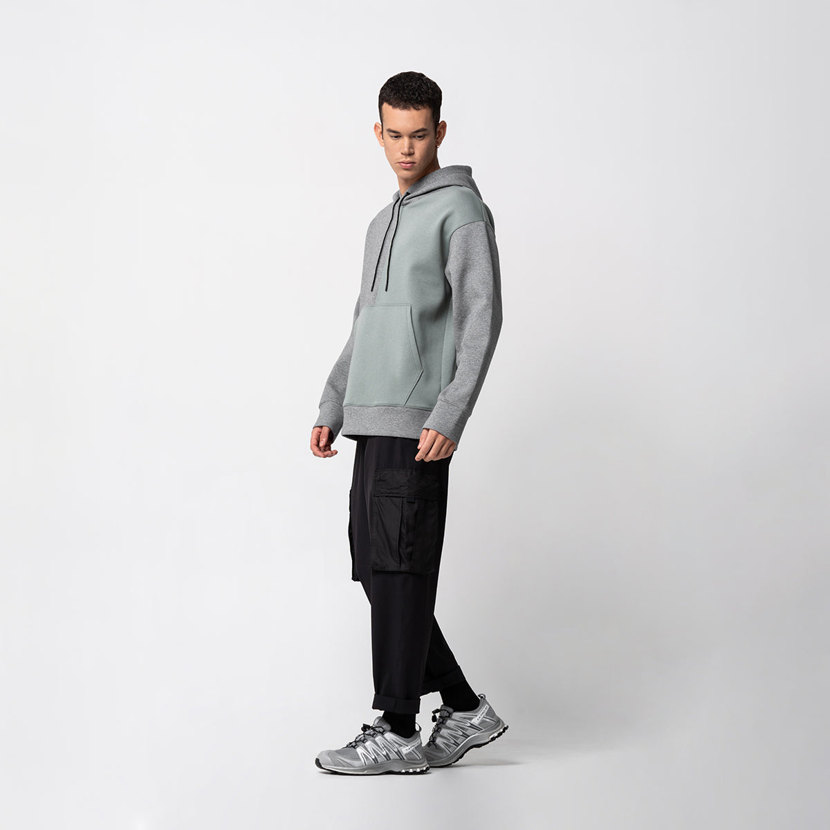 Image of Oversize Everyday Wears Color Blocking Hoodies for Men