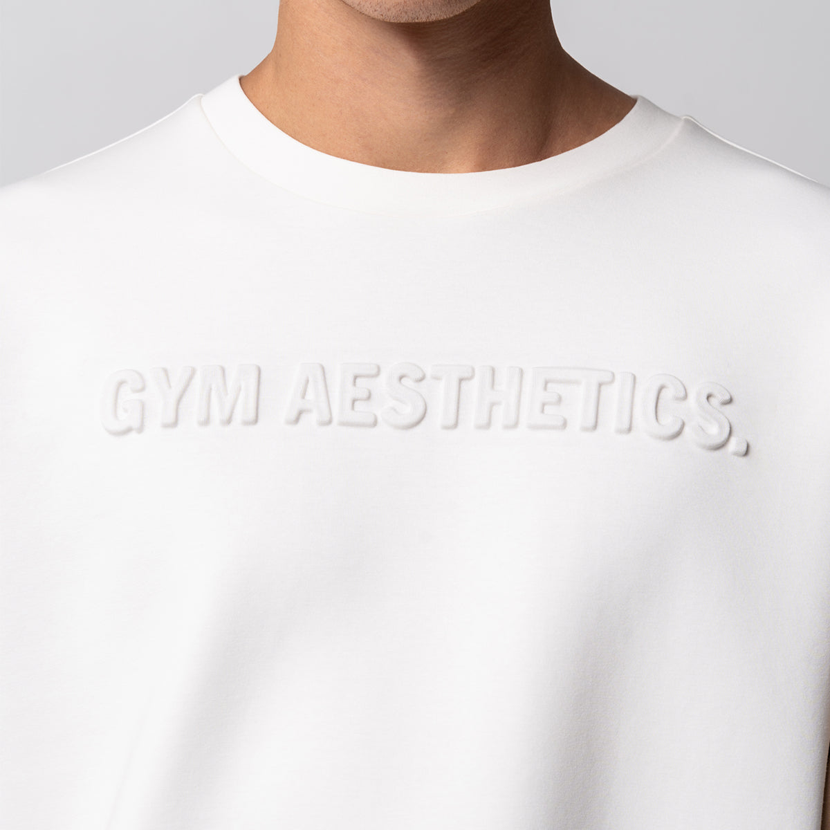 Image of Oversize Everyday Wears Embossed Print Sweatshirt Color Blocking for Men