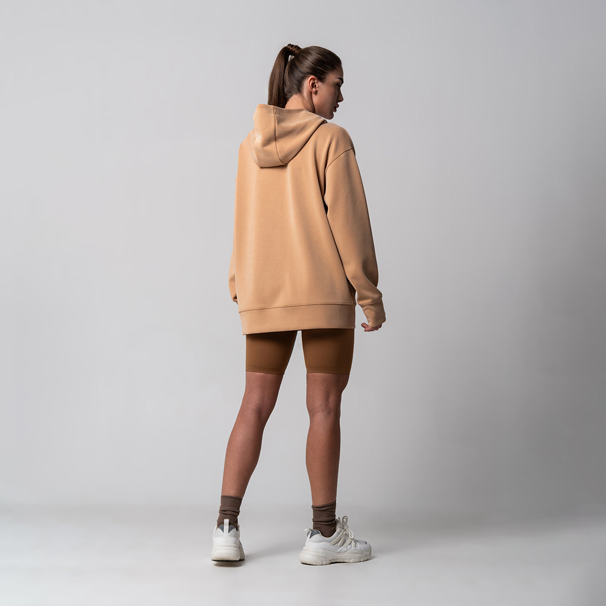 Image of Oversize Everyday Wears Flocking Print Hoodies Pattern Pocket for Unisex