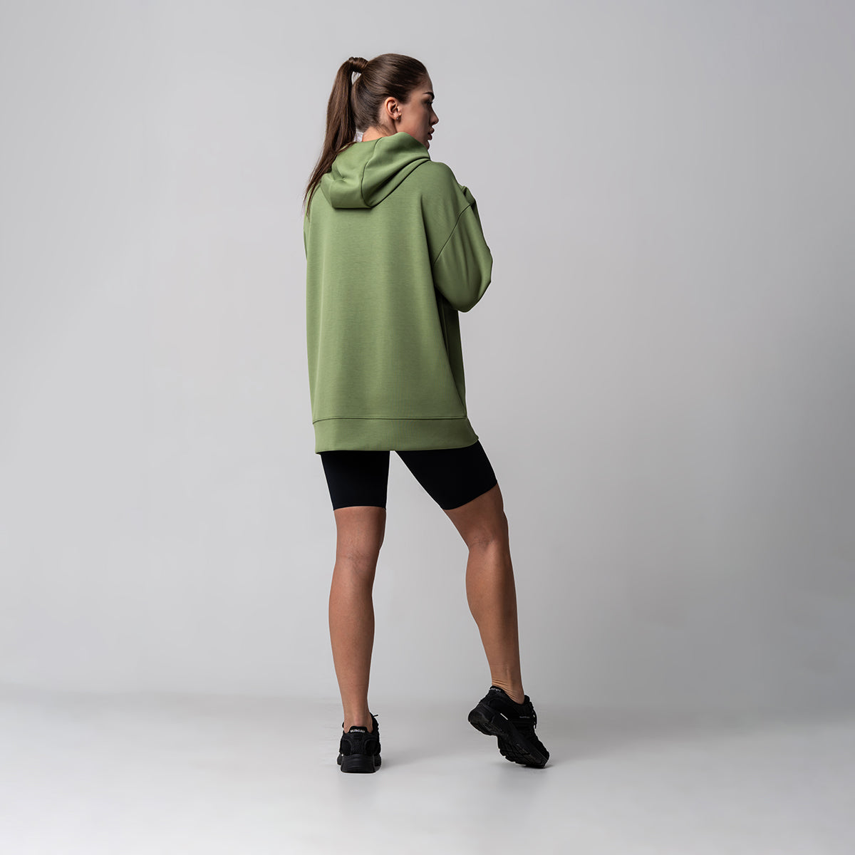 Image of Oversize Everyday Wears Flocking Print Hoodies Pattern Pocket for Unisex
