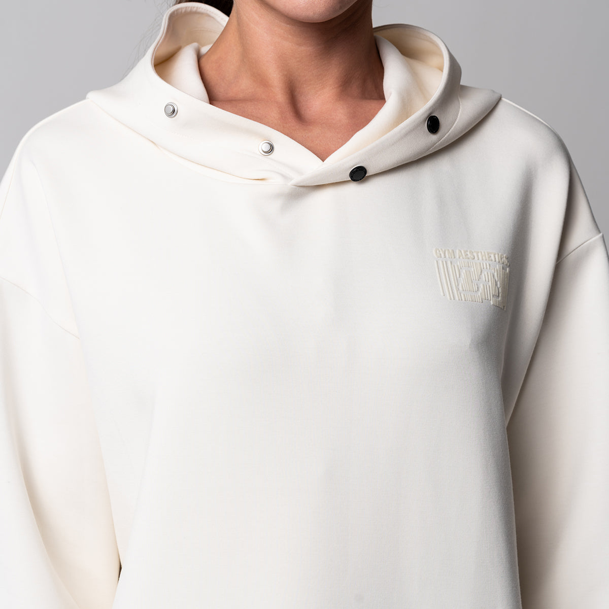 Image of Oversize Everyday Wears Flocking Print Hoodies Pattern Pocket for Unisex