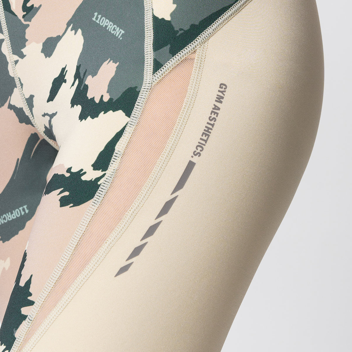 Image of Pattern Activewear Mesh Blocking Tight Shorts for Women