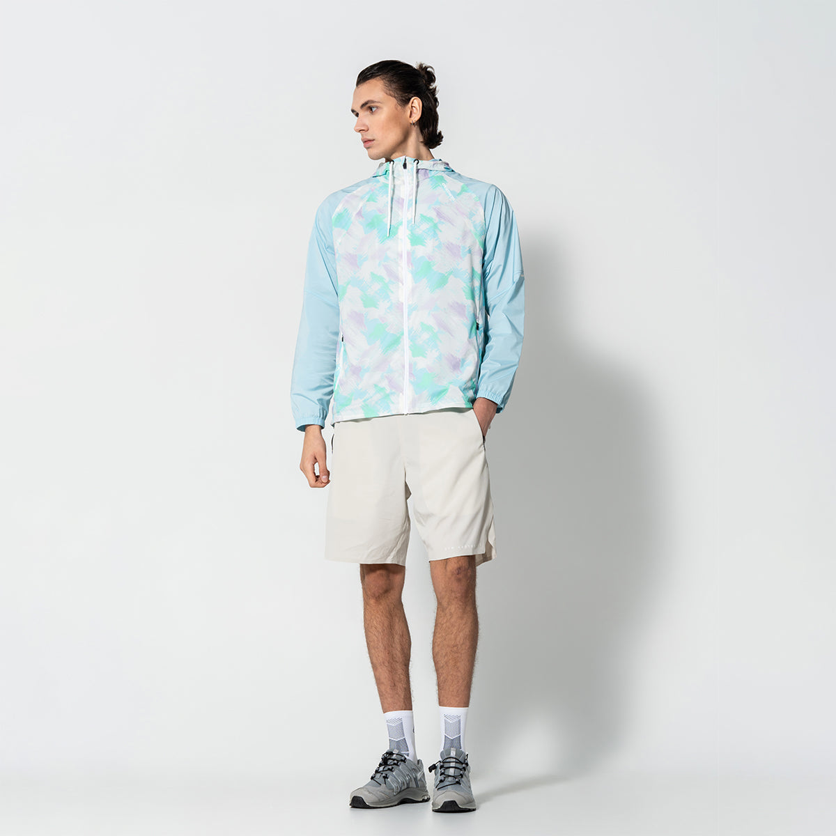 Image of Pattern Athleisure Water Resistant Jacket for Unisex