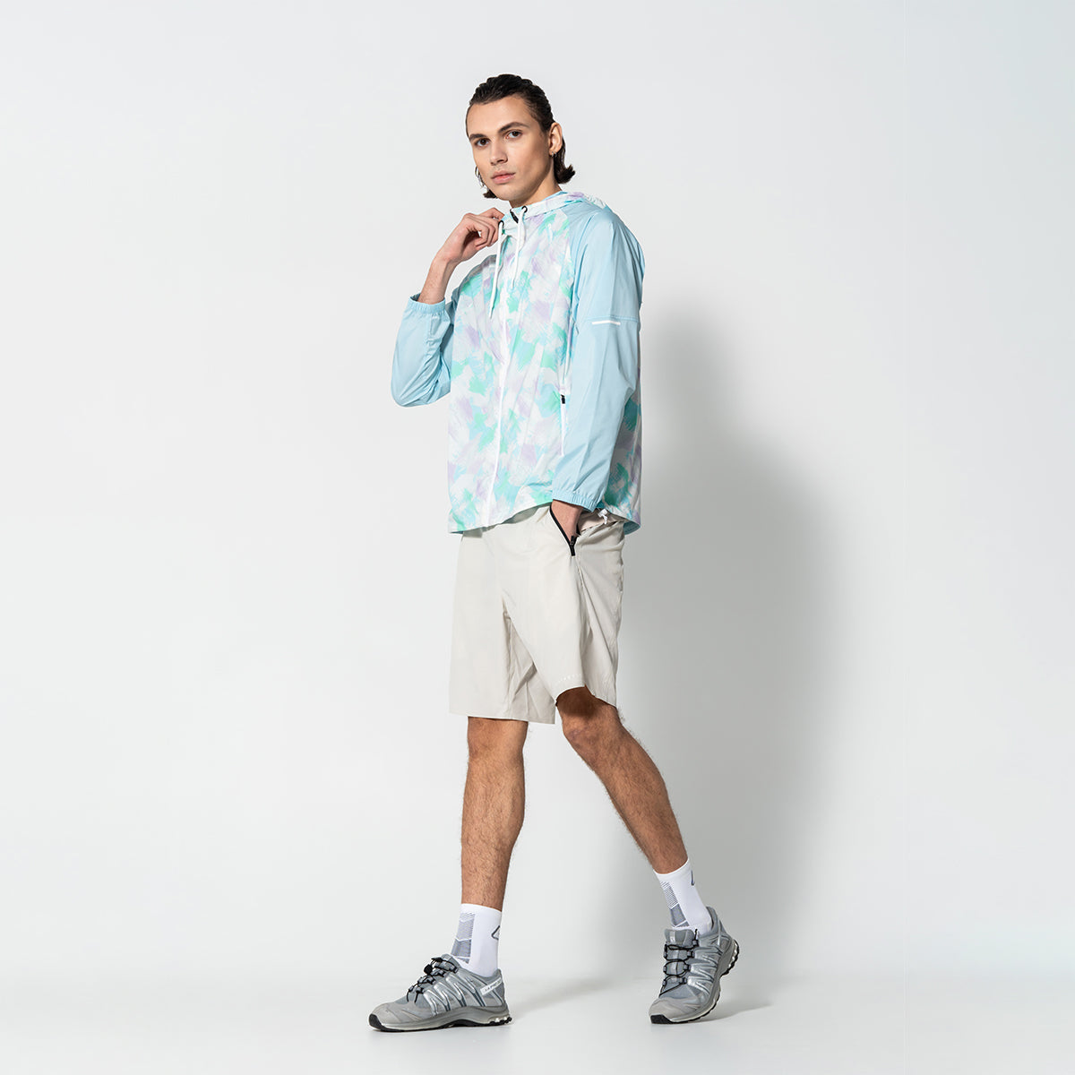 Image of Pattern Athleisure Water Resistant Jacket for Unisex