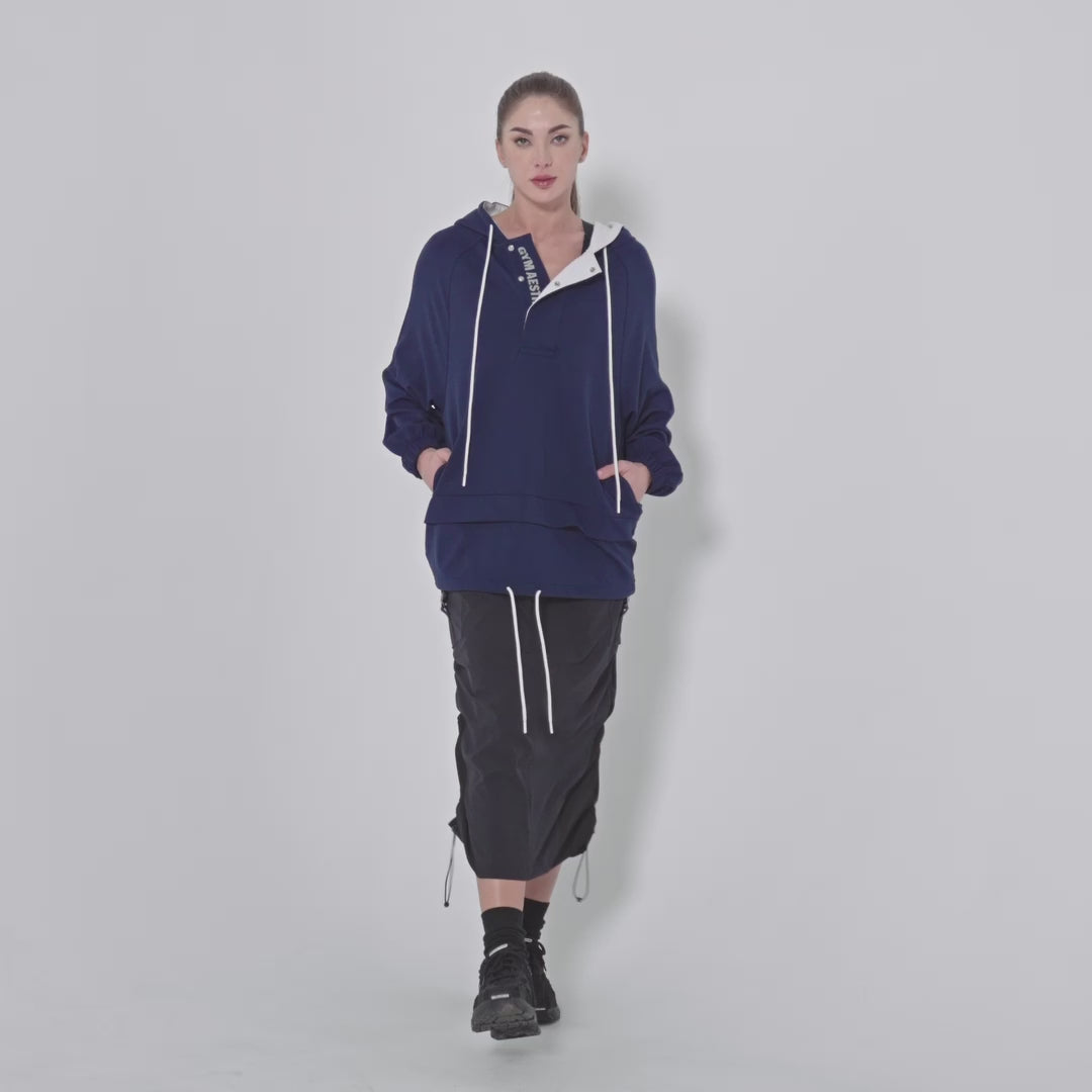 Image of Oversize Everyday Wears Trendy Hoodies Tunic for Women