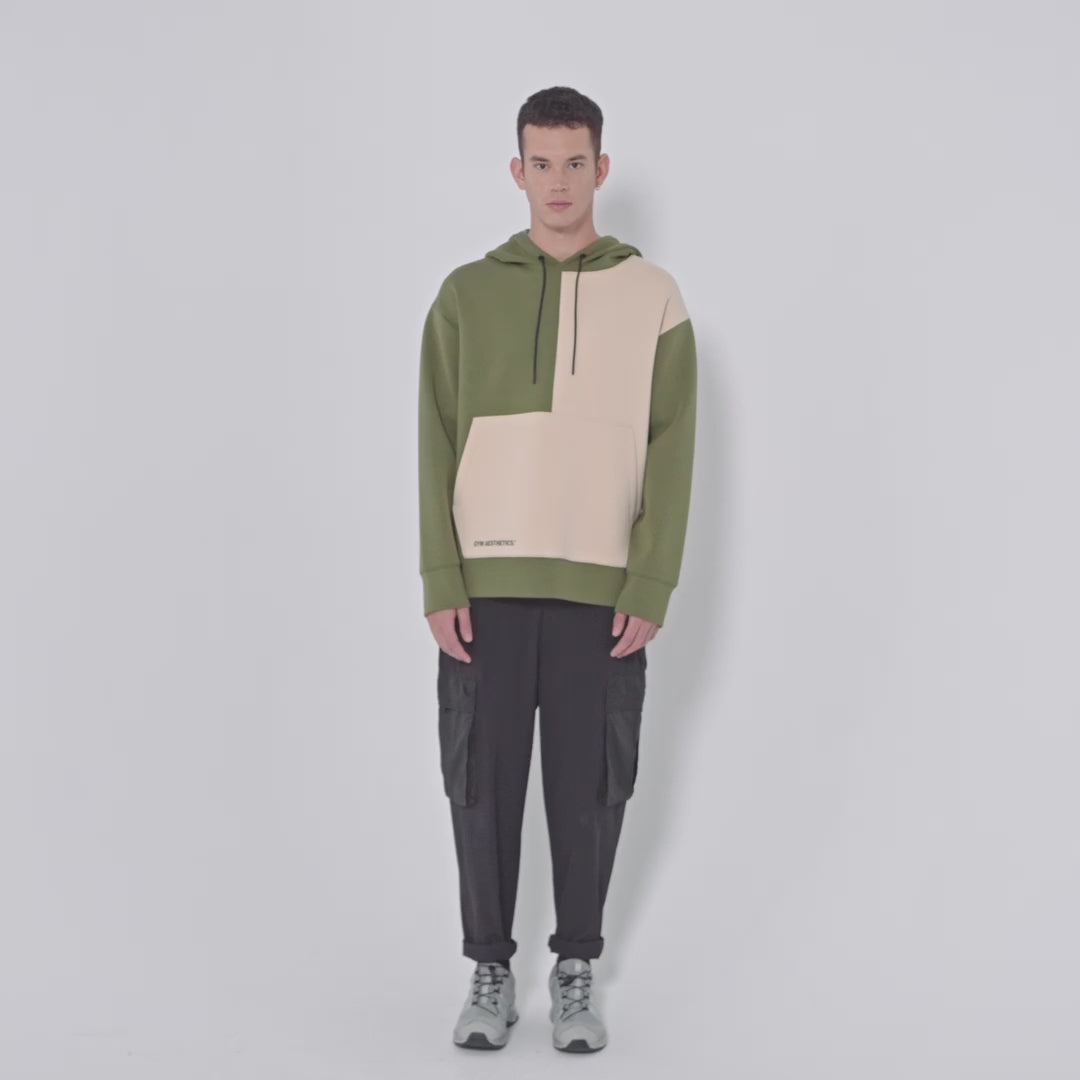 Image of Oversize Everyday Wears Color Blocking Hoodies for Men