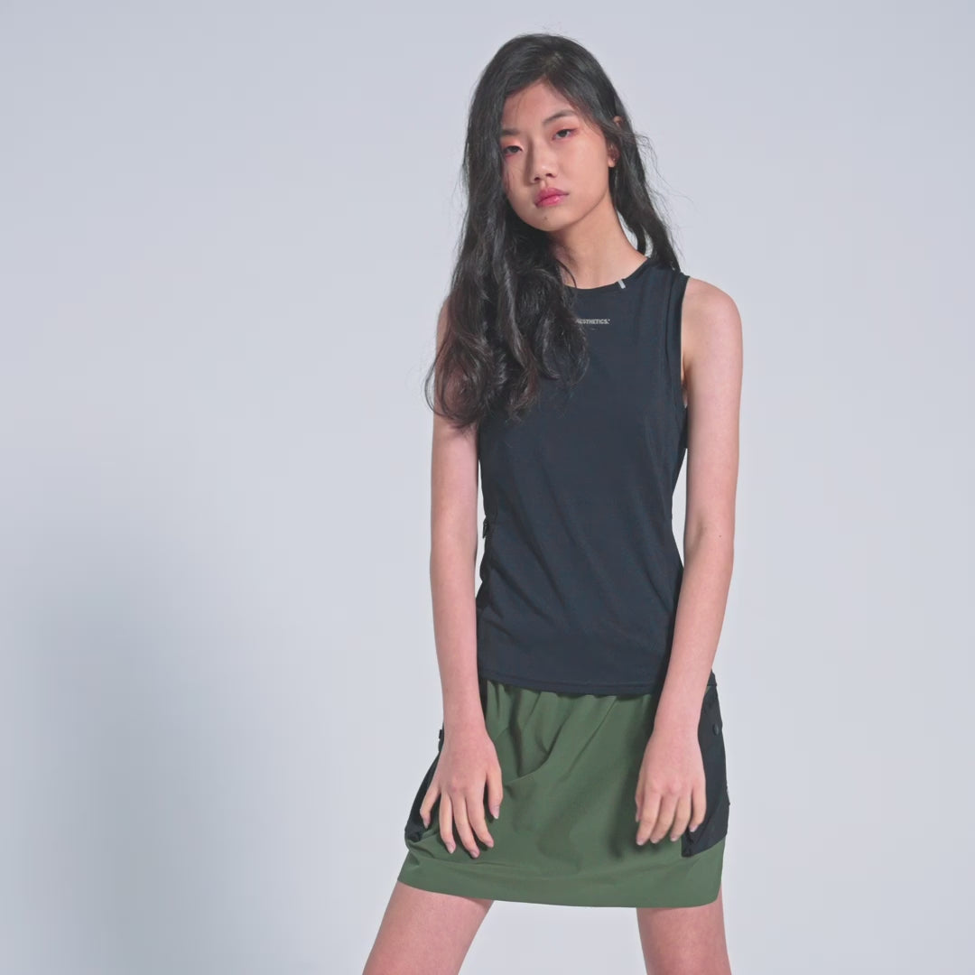 Image of 2in1 Color Block Activewear Cargo Skirt for Women