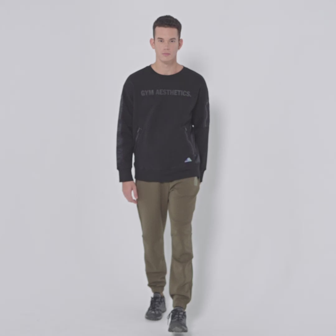 Image of Everyday Wears Flocking Print Jogger Pants for Men