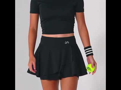 Image of Ruffle Performance Tennis Skirt 2in1 for Women
