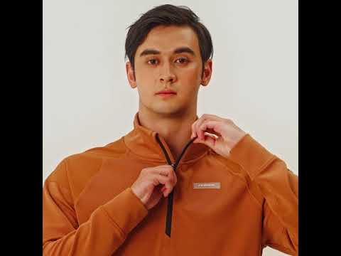 Image of Half Zip Athleisure Trendy Sweatshirt for Men