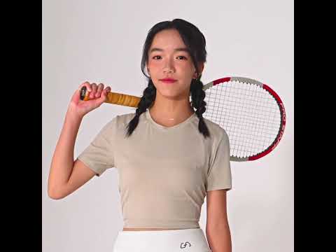 Image of Cropped Athleisure Rib T Shirt for Women