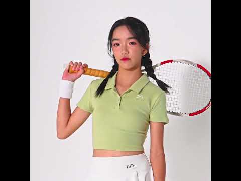 Image of Athleisure Cropped Polo for Women