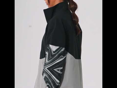 Image of Digital Print Pattern Athleisure Water Resistant Jacket for Women