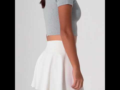 Image of Athleisure Cropped Polo for Women