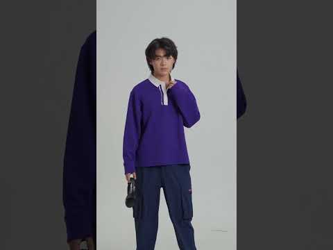 Image of Trendy Performance Tennis Sweatshirt Polo for Men