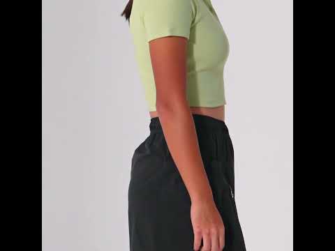 Image of Athleisure Cropped Polo for Women