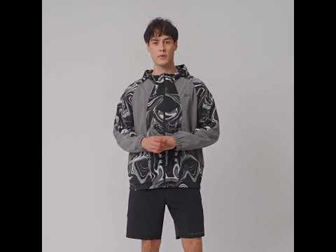 Image of Digital Print Pattern Athleisure Water Resistant Jacket for Men