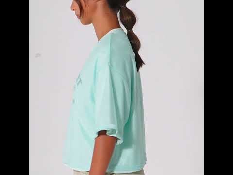 Image of Athleisure Mesh Layer T Shirt for Women