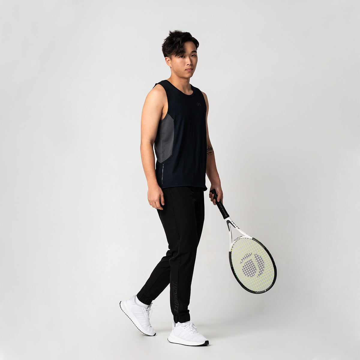 Image of Training Breathable Mesh Blocking Tank Top for Men