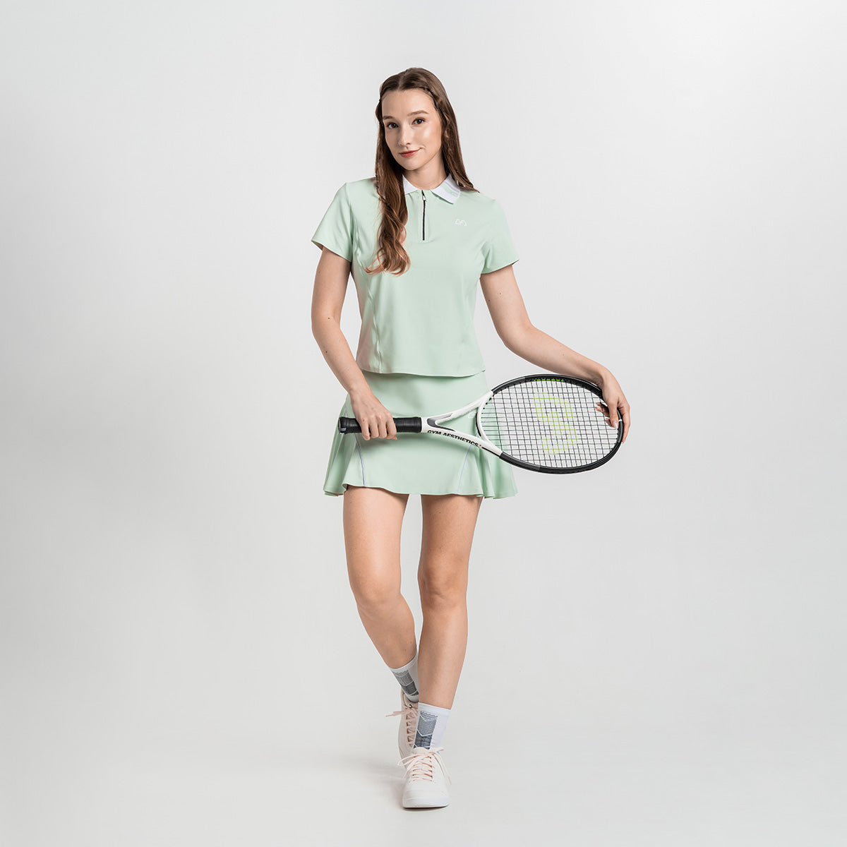 Image of 網球訓練女裝性能POLO衫