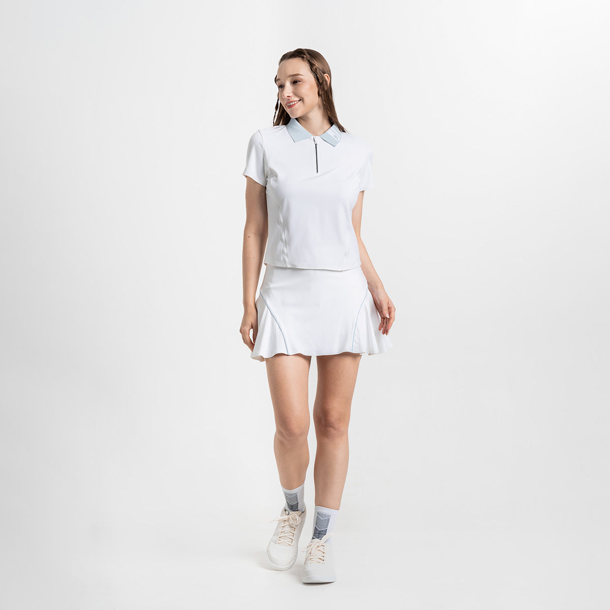 網球訓練女裝性能POLO衫