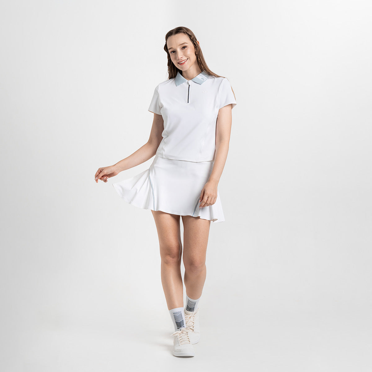 Image of 網球訓練女裝性能POLO衫