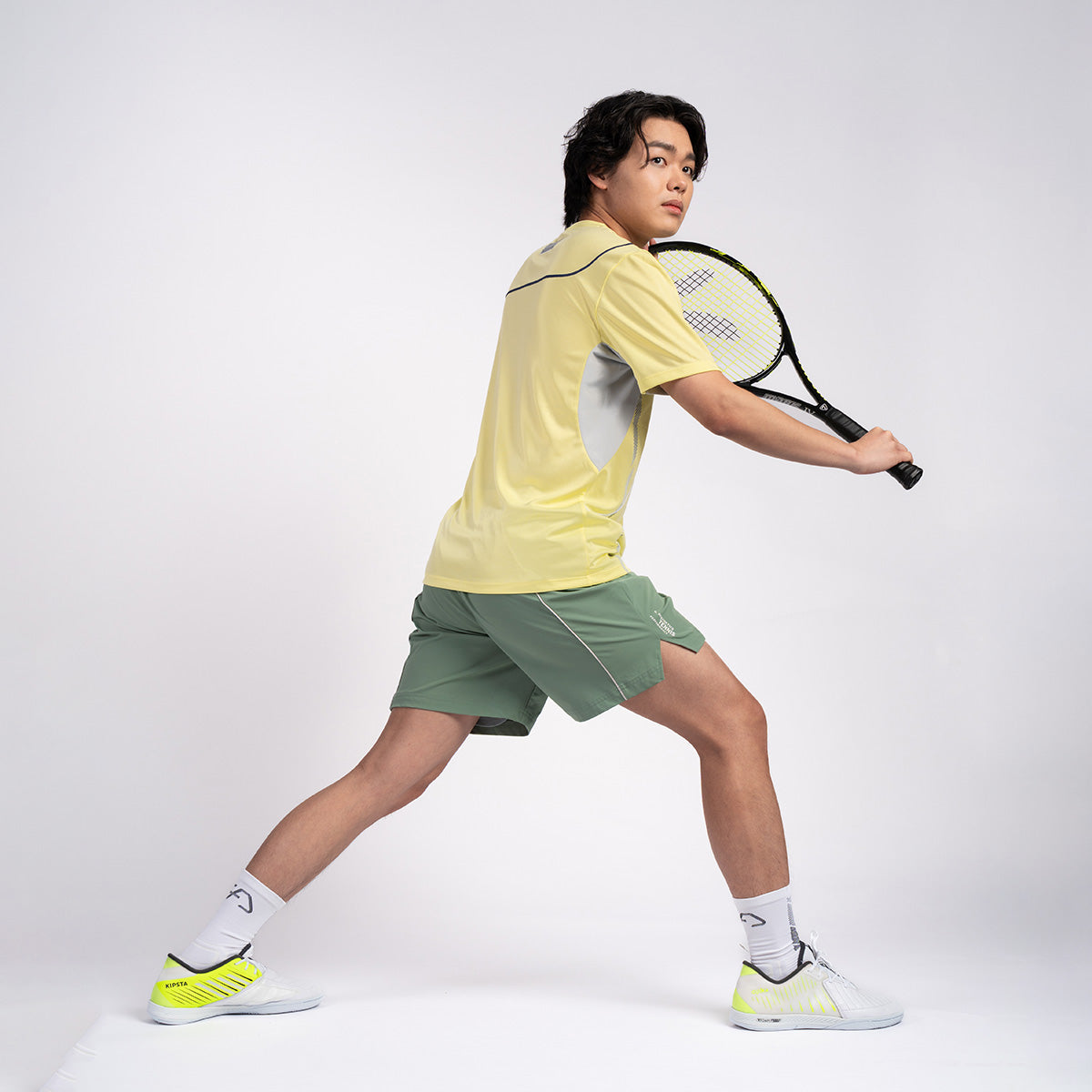 網球訓練男裝性能6英寸短褲