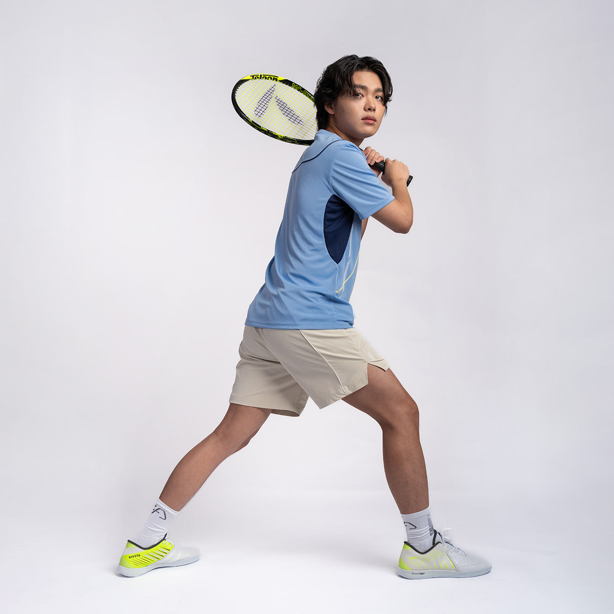 網球訓練男裝性能合身款T恤