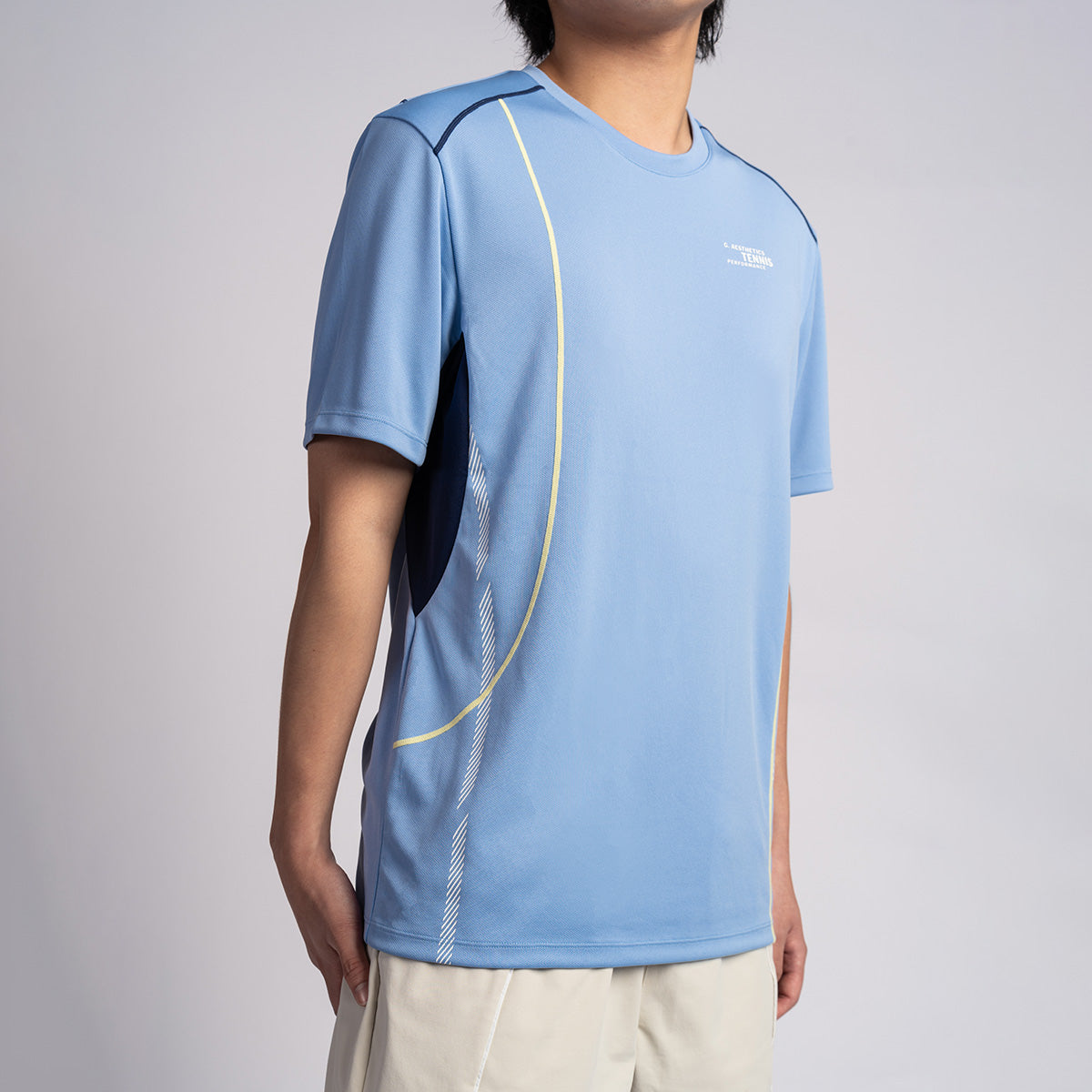 網球訓練男裝性能合身款T恤