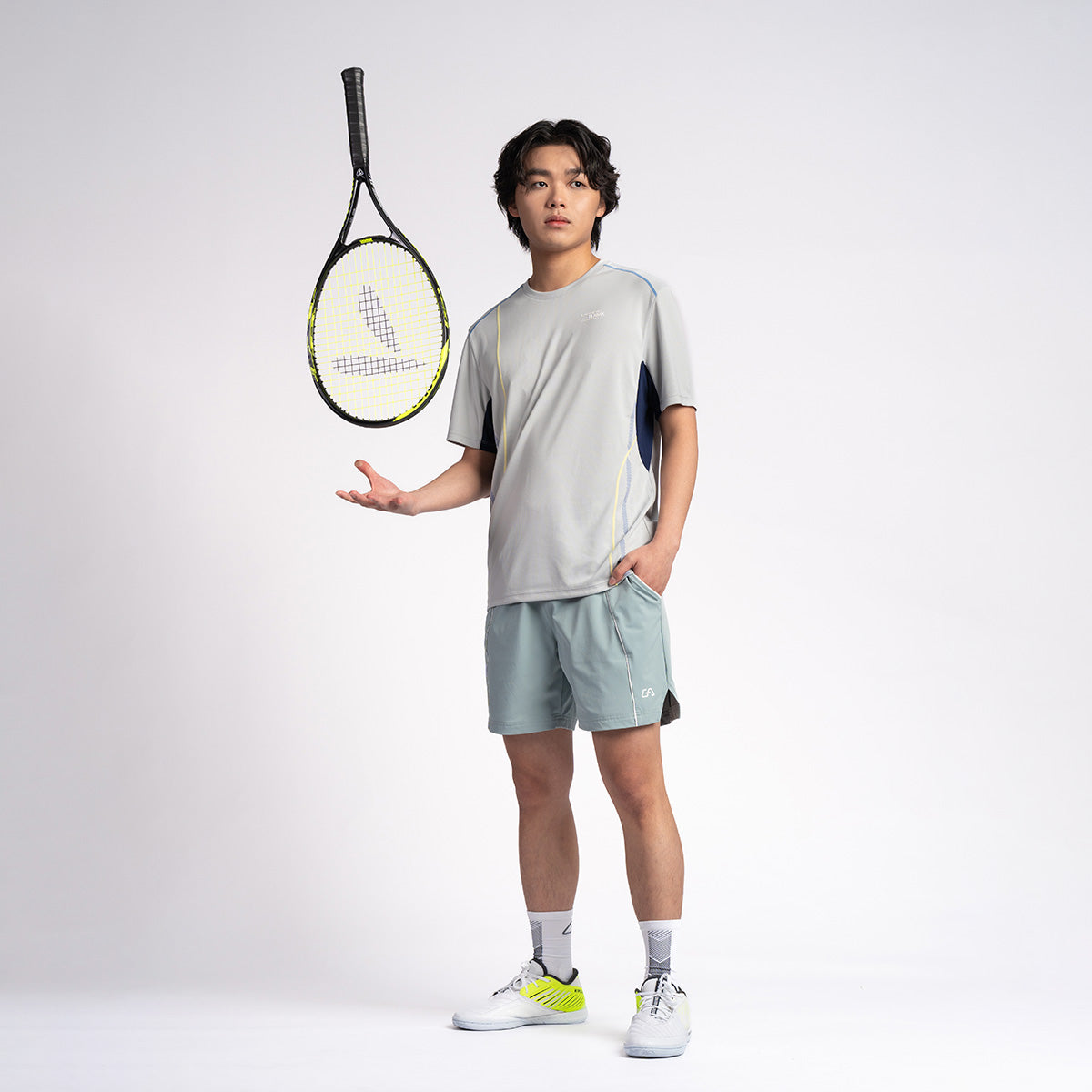 Image of 網球訓練男裝性能合身款T恤