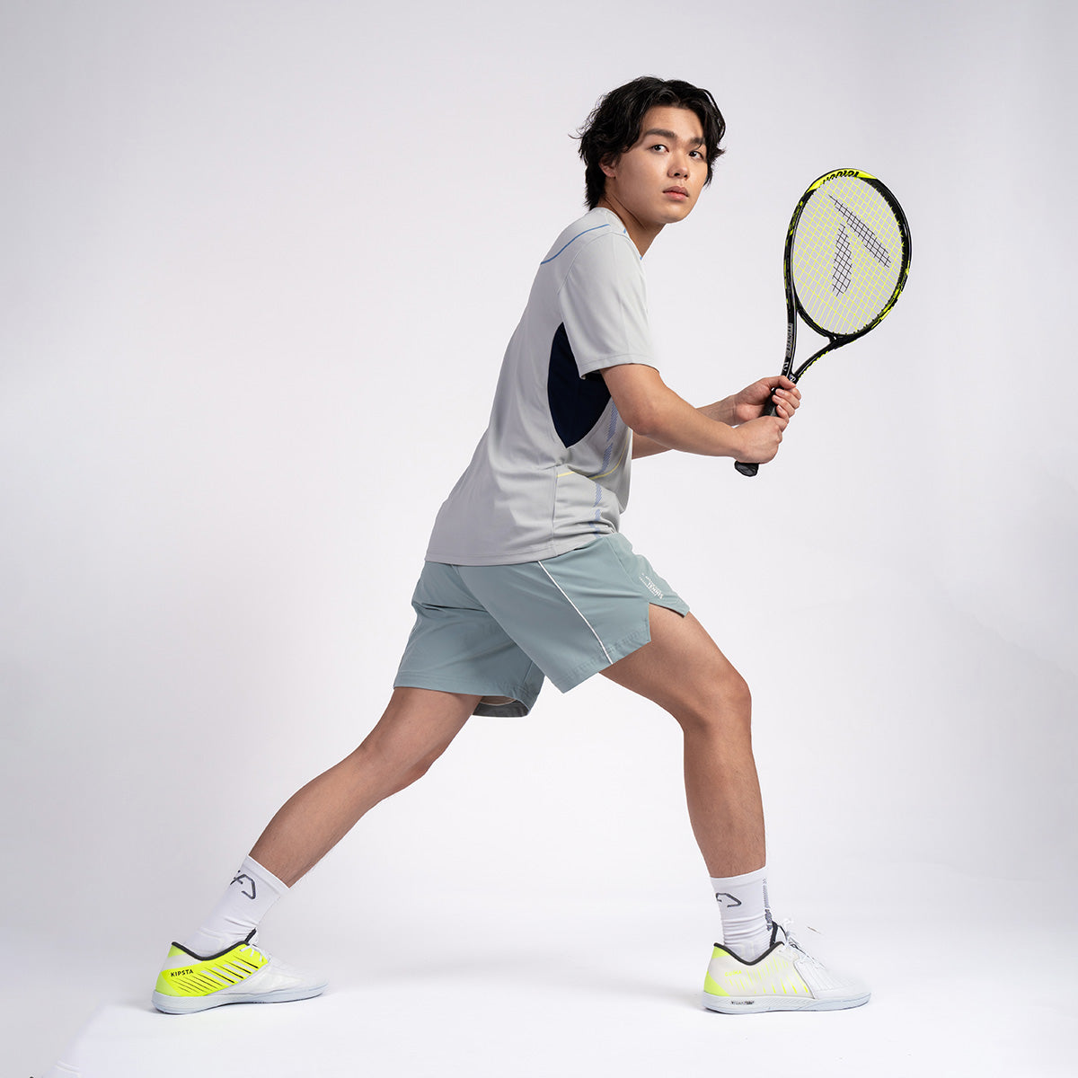 網球訓練男裝性能合身款T恤