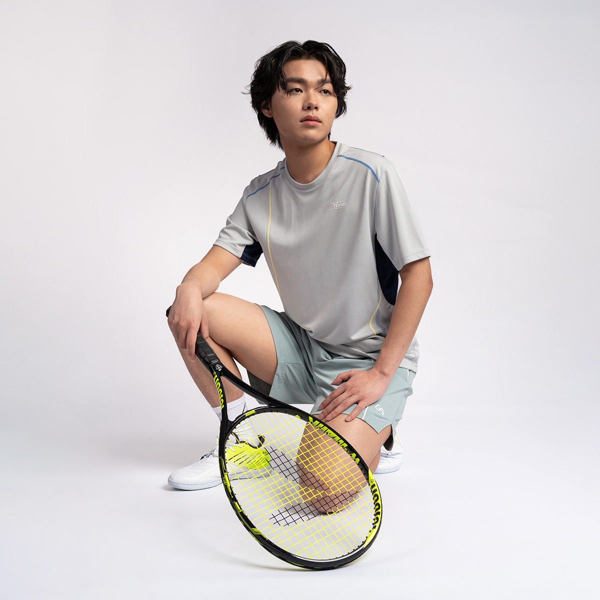 Image of 網球訓練男裝性能合身款T恤