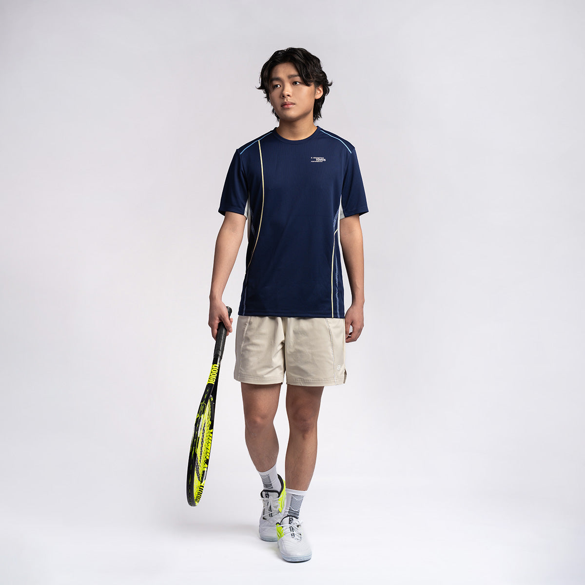 Image of 網球訓練男裝性能合身款T恤