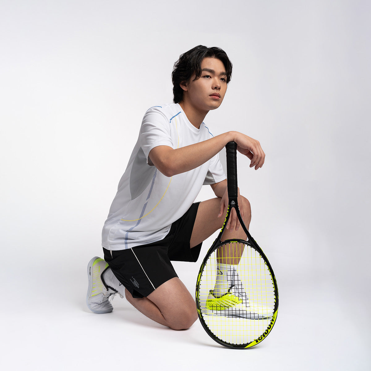 網球訓練男裝性能合身款T恤