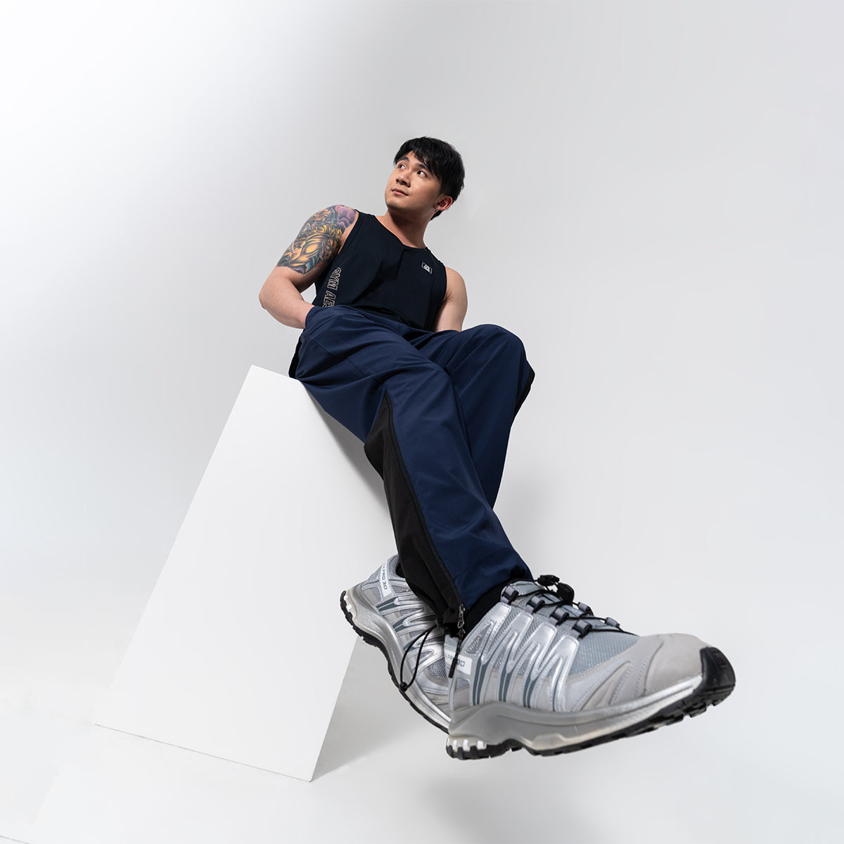 Image of Trendy Activewear Tear Away Straight Pants for Men