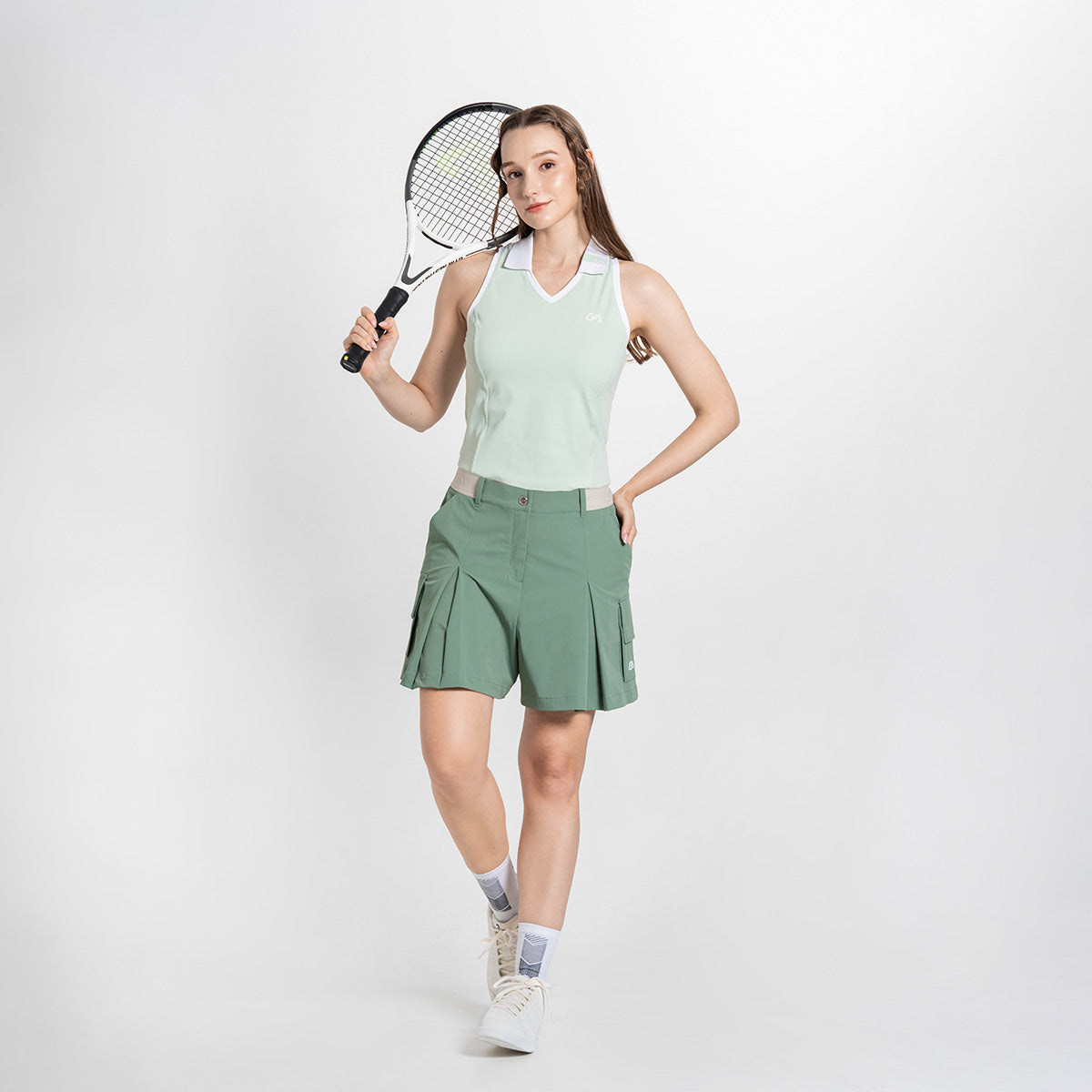 網球新潮女裝性能9英寸裙褲