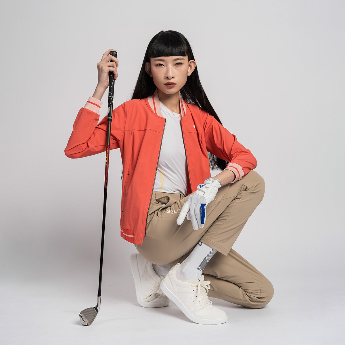 新潮女裝性能高爾夫球外套