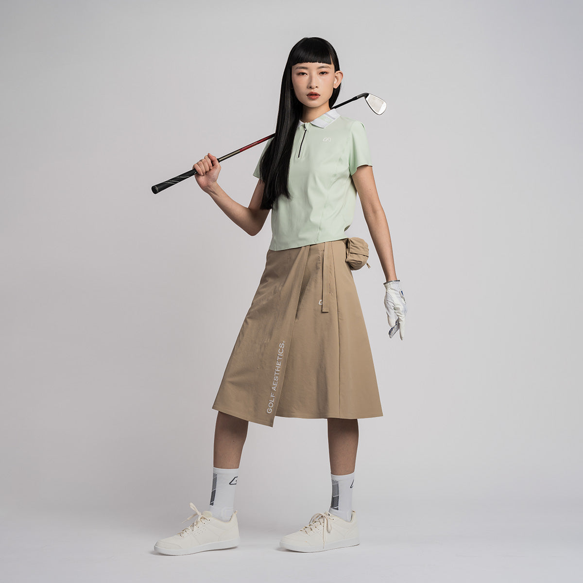 Image of Trendy Performance Golf Long Skirt for Women