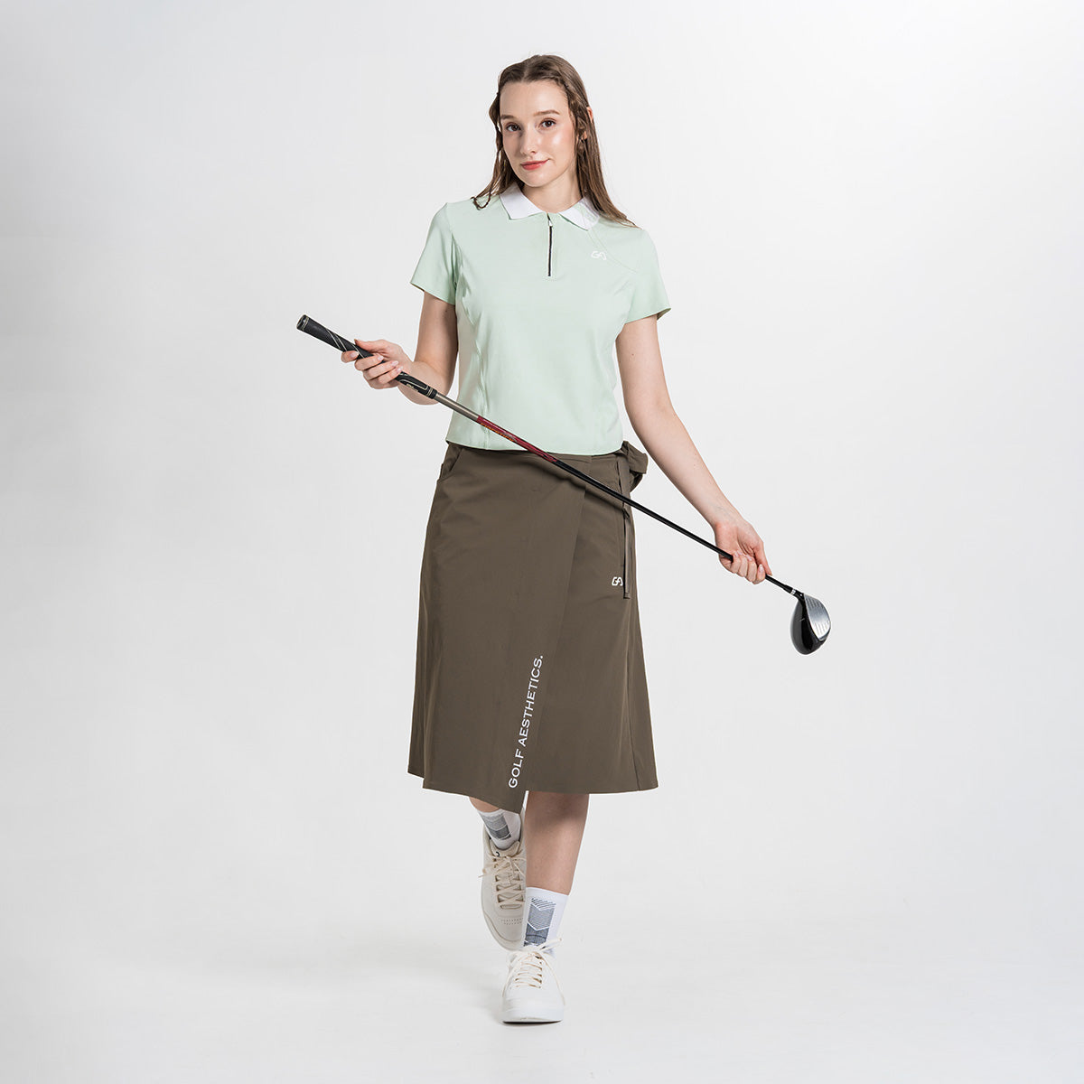 Image of Trendy Performance Golf Long Skirt for Women
