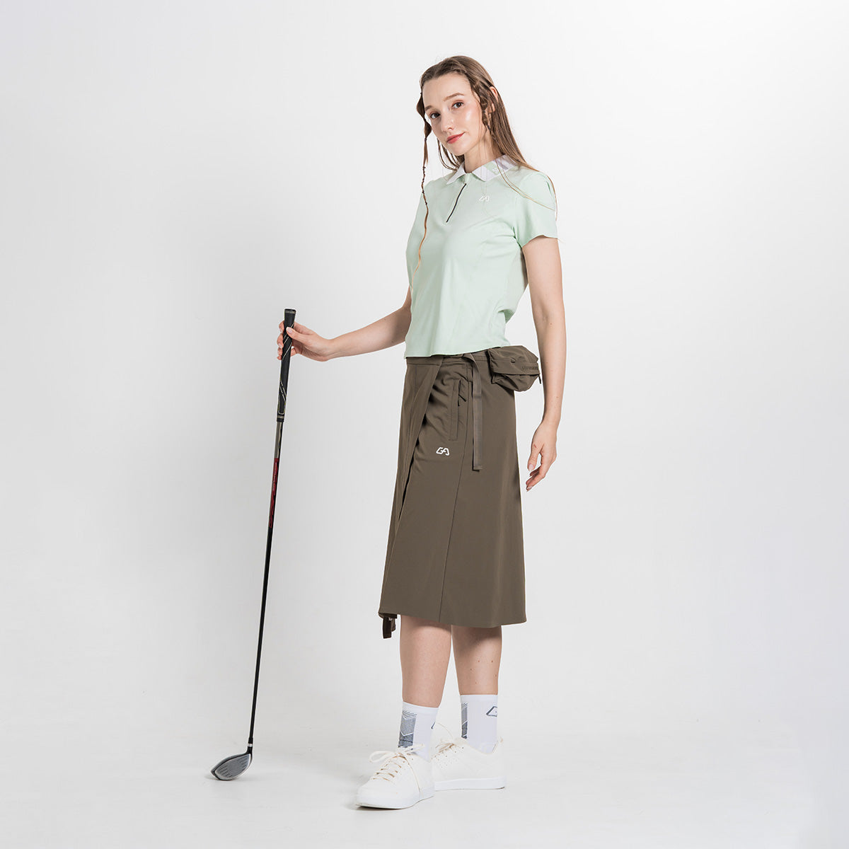 Image of Trendy Performance Golf Long Skirt for Women