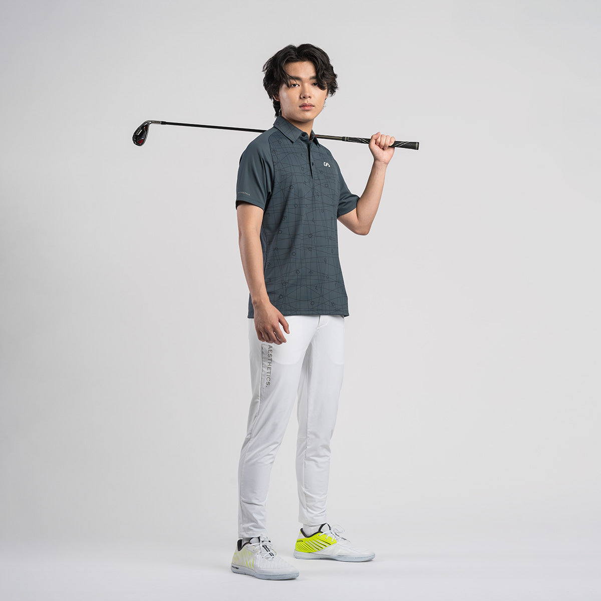 Image of 新潮男裝性能高爾夫球POLO衫