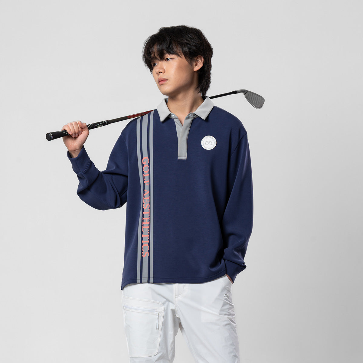 Image of 高爾夫球新潮男裝性能POLO衫