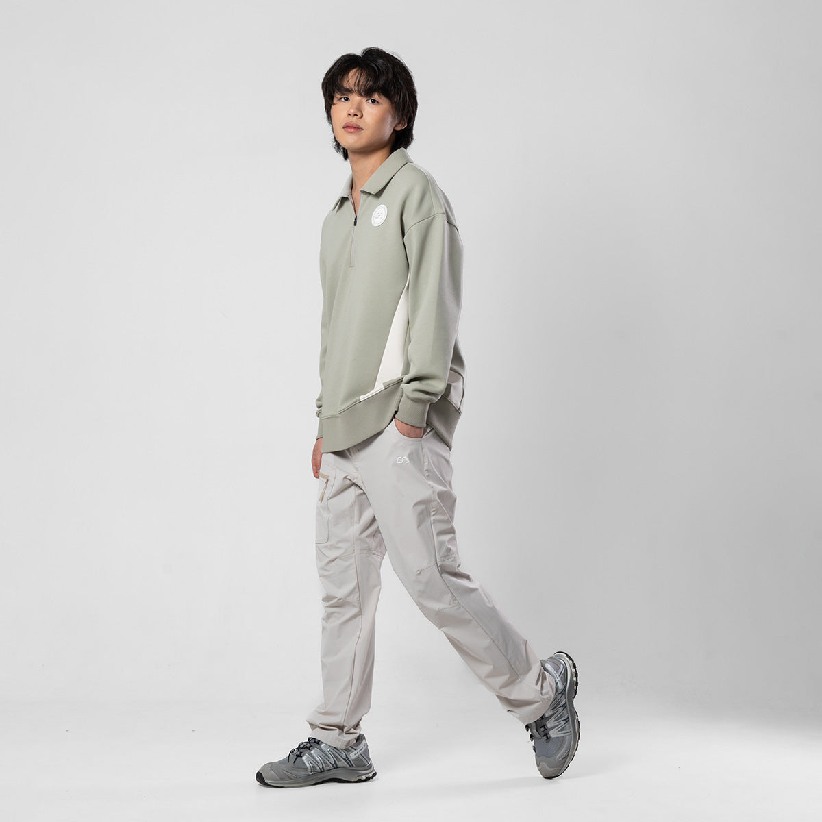 Image of 網球新潮男裝性能長袖運動上衣