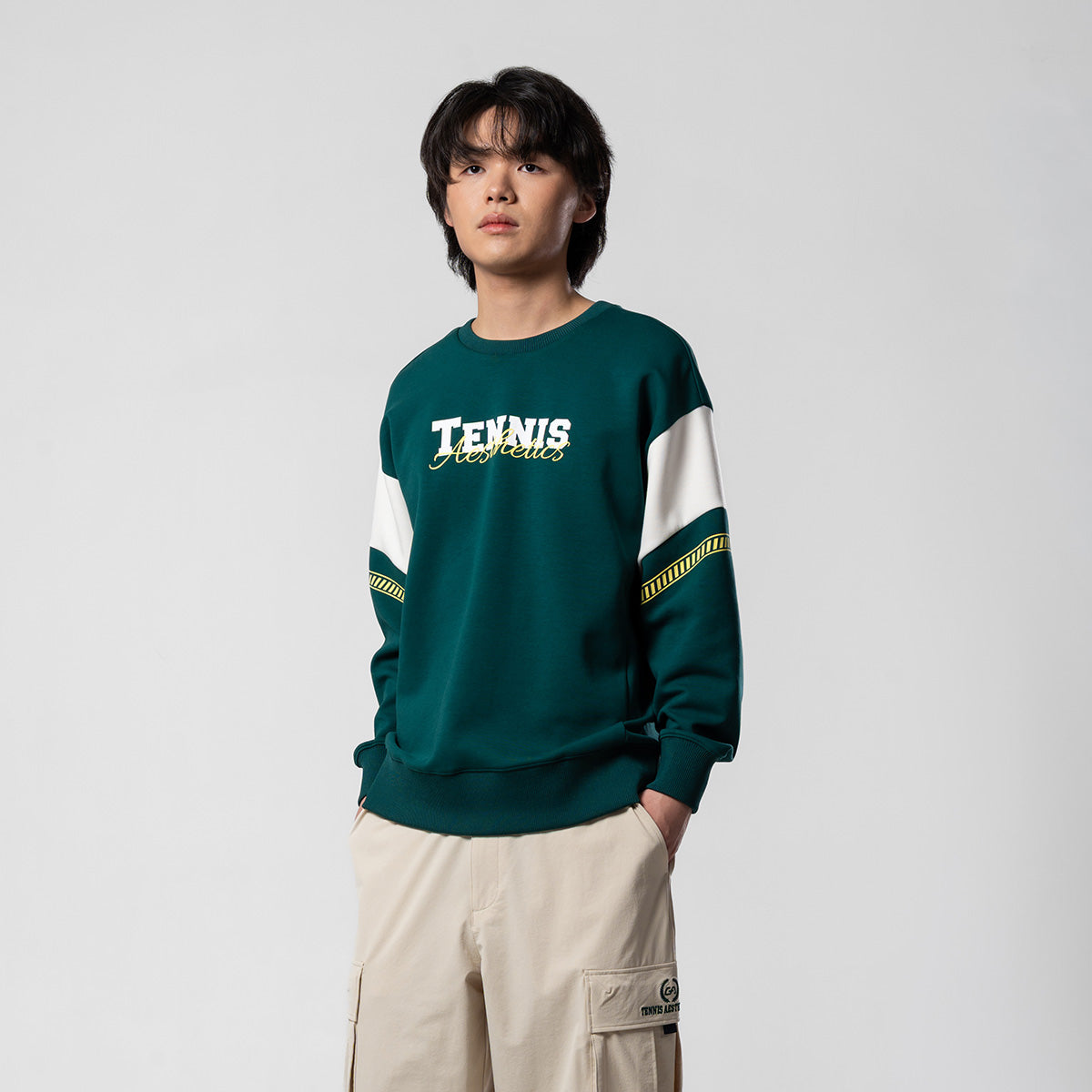 Image of 網球新潮男裝性能長袖運動上衣