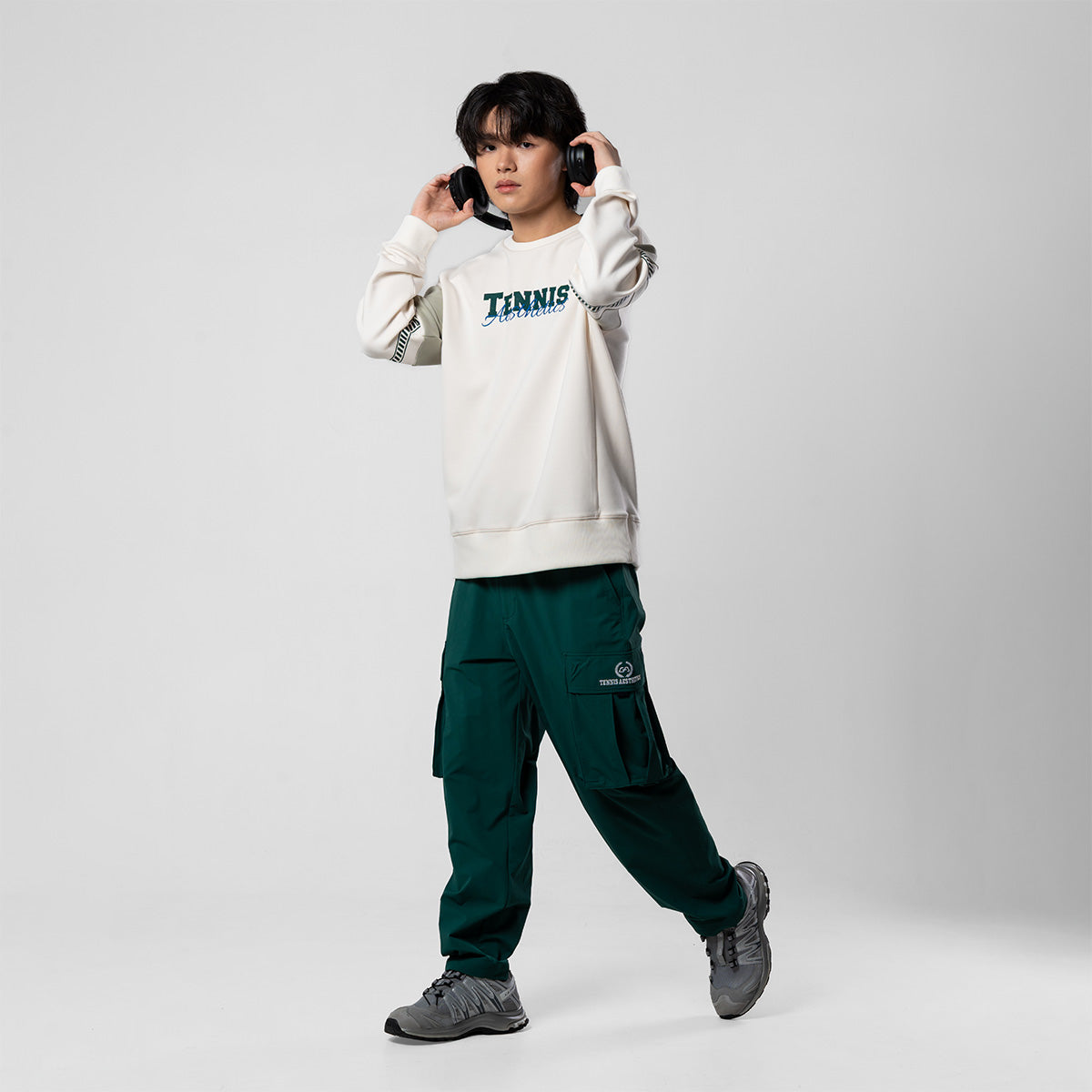 Image of 網球新潮男裝性能長袖運動上衣