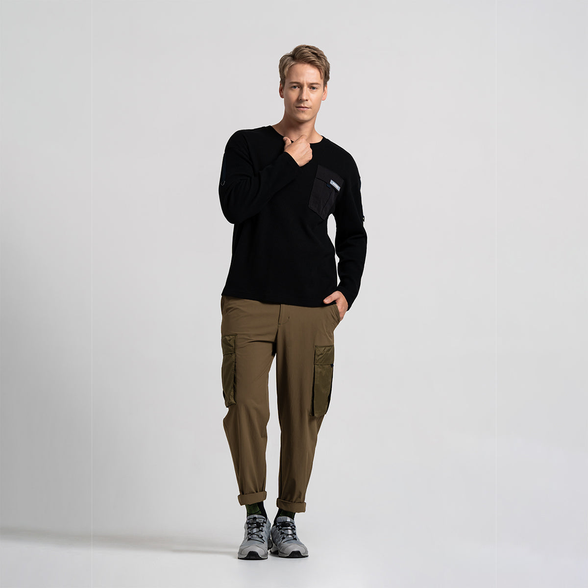 Image of Waffle Everyday Wears T Shirt for Men