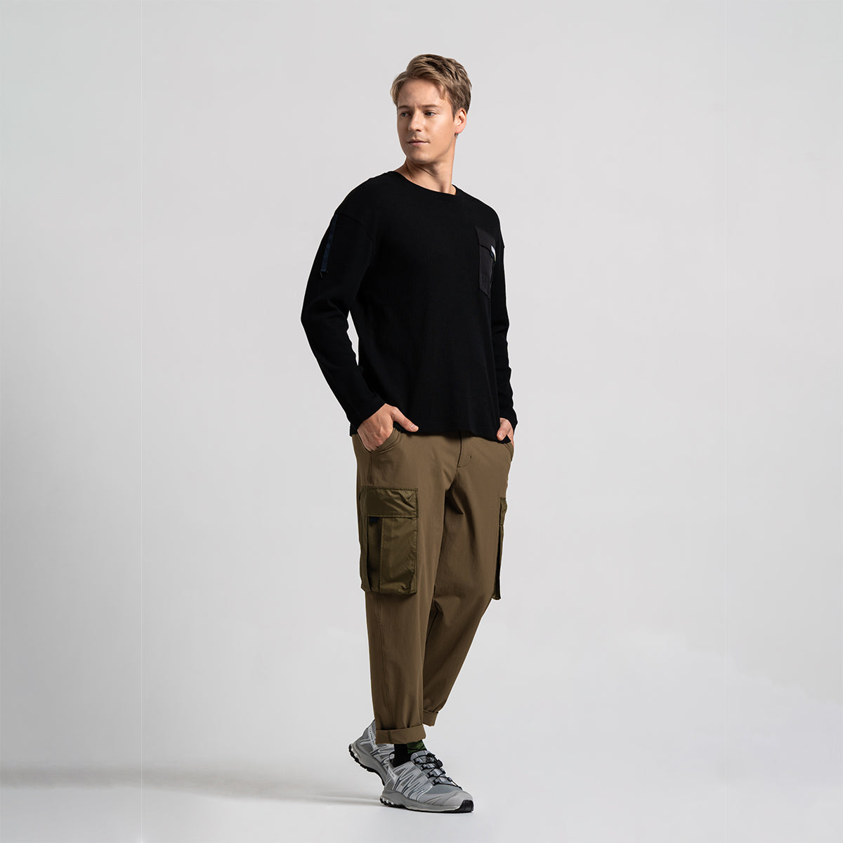 Image of Waffle Everyday Wears T Shirt for Men