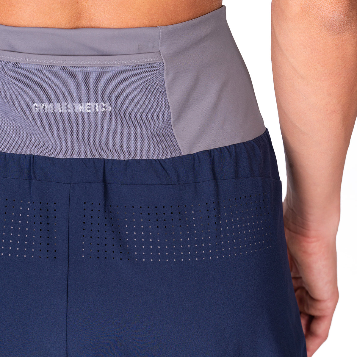 Image of Activewear 2in1 Color Block Running Shorts for Women