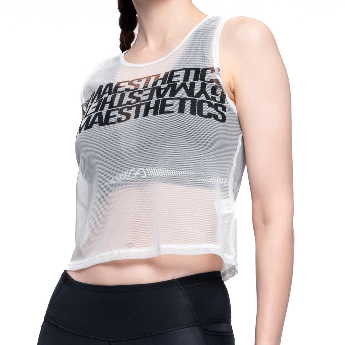 Image of Athleisure Body Mesh Tank Top Sleeveless for Women